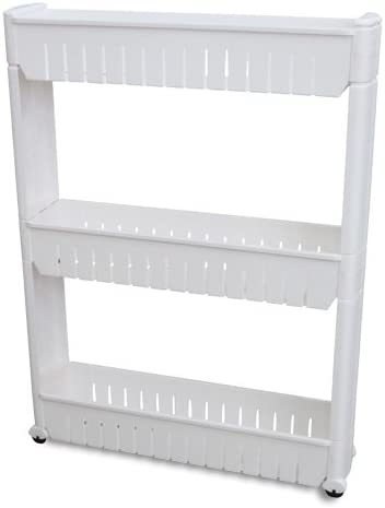 Modern Narrow Sliding Storage Organizer Rack - Everything Envy