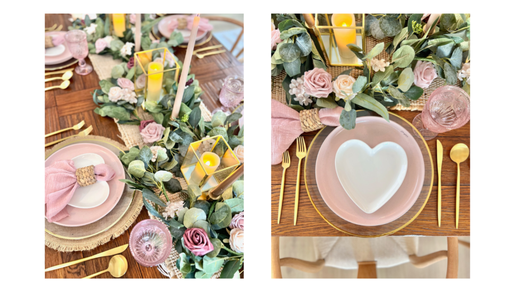 galentines day decor, galentines day tablescape