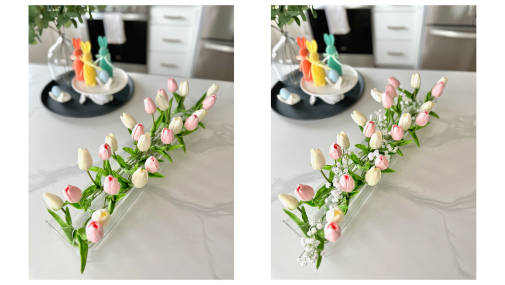 easter decoration ideas for table, easter table garland