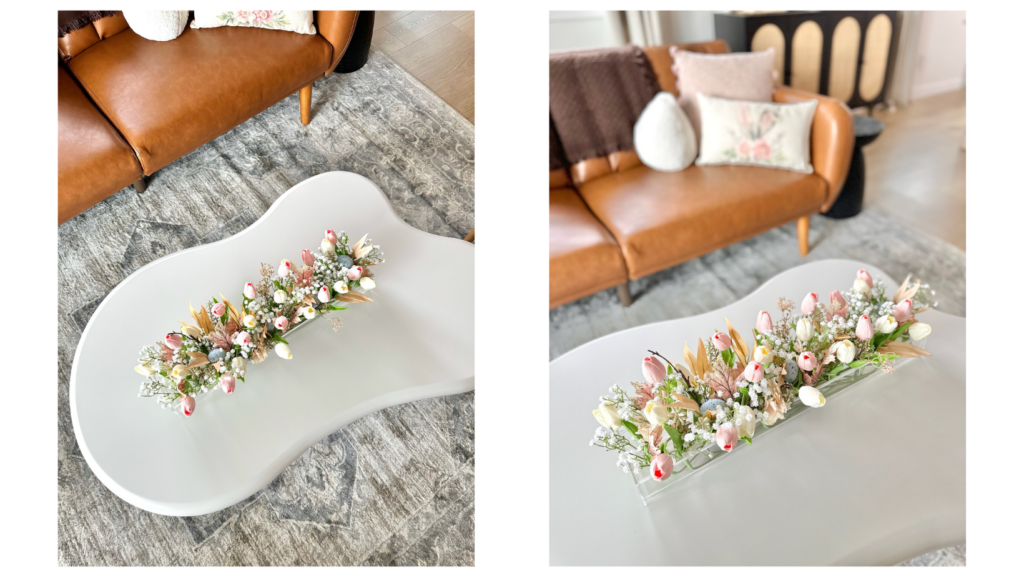 easter decoration ideas for table, easter table garland