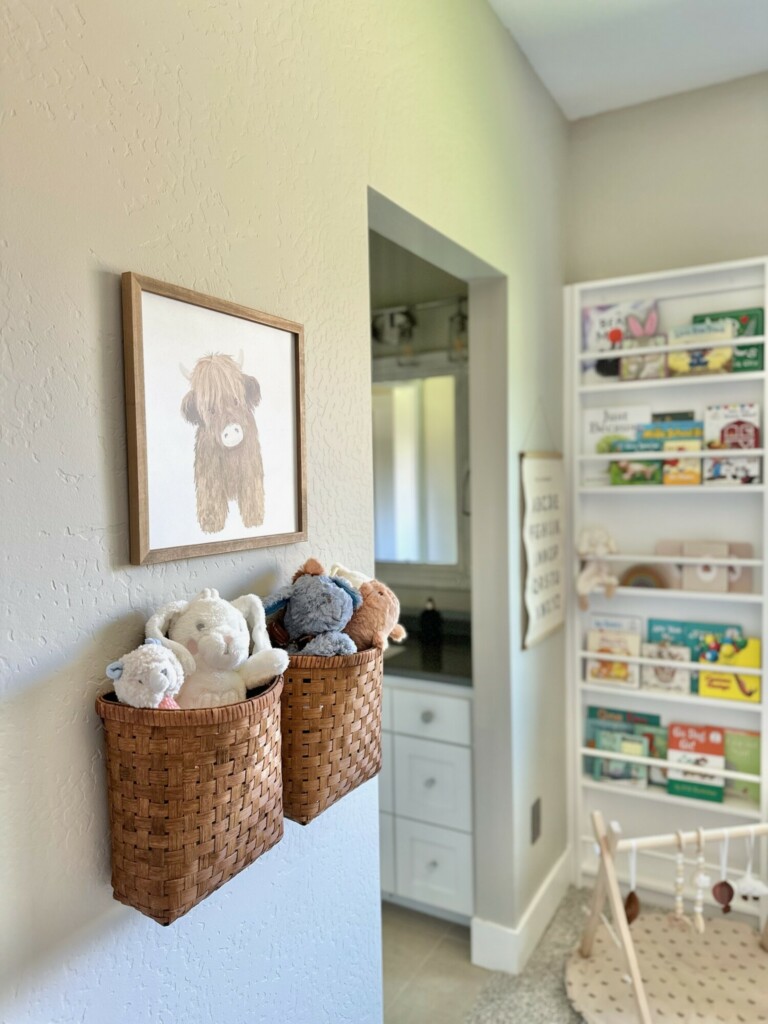 neutral nursery wall decor, neutral nursery furniture