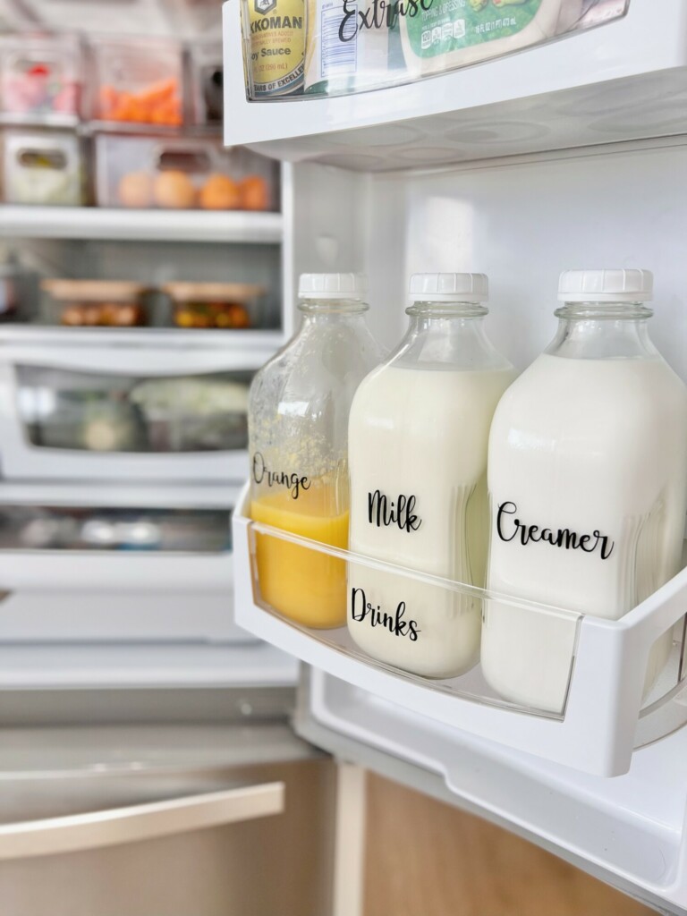 how to organize fridge door