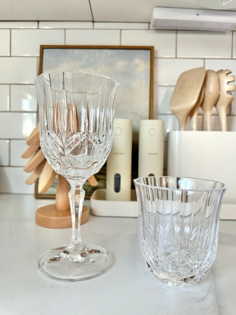 decorative drinking glasses